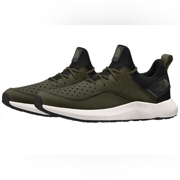 The North Face Mens EXTS Shoes Mens 12 Wide Green Leather Sneaker - Picture 1 of 17